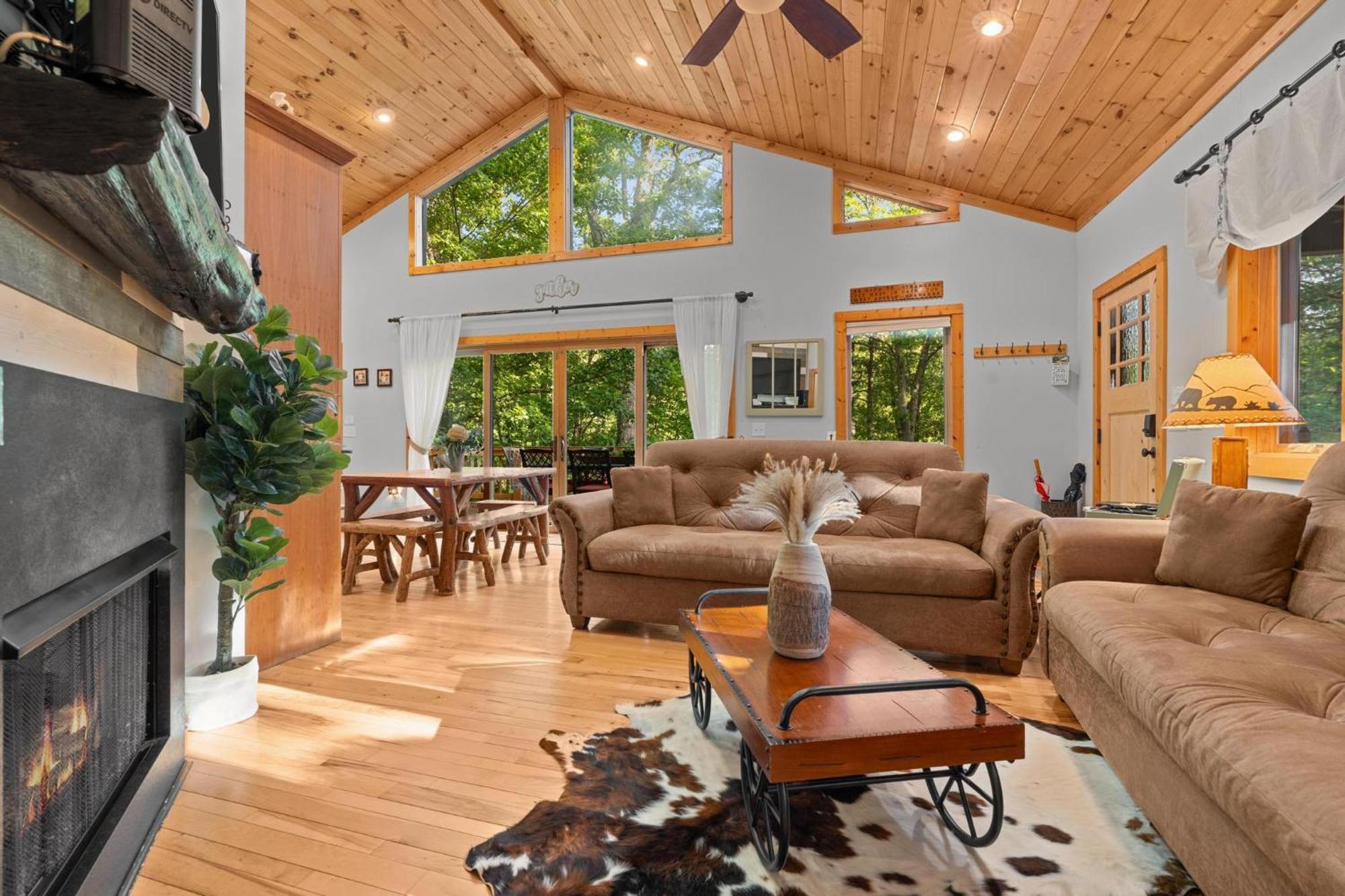 Serene Mountain And Sunset Views 3Bd Cabin Franklin Exterior photo