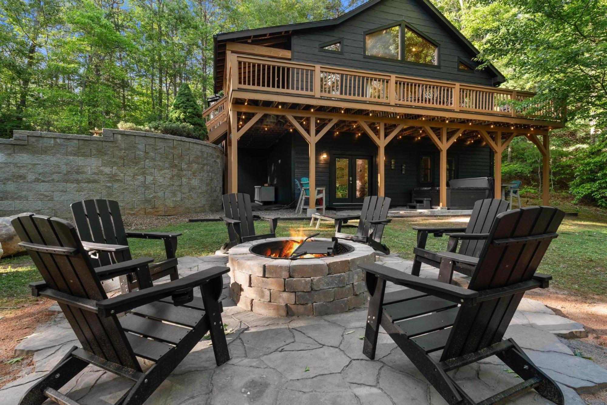 Serene Mountain And Sunset Views 3Bd Cabin Franklin Exterior photo